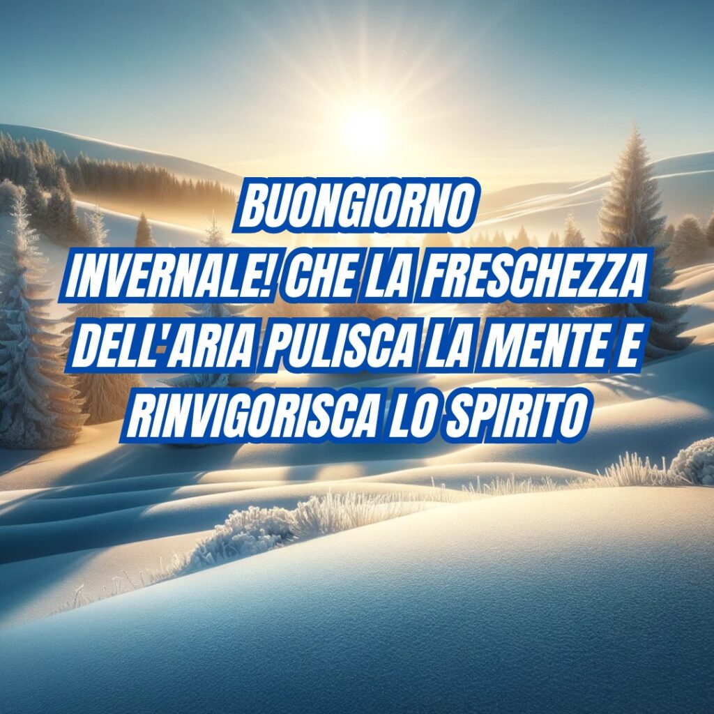 buongiorno invernale