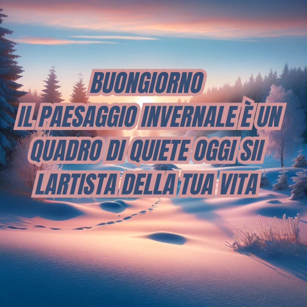 buongiorno invernale